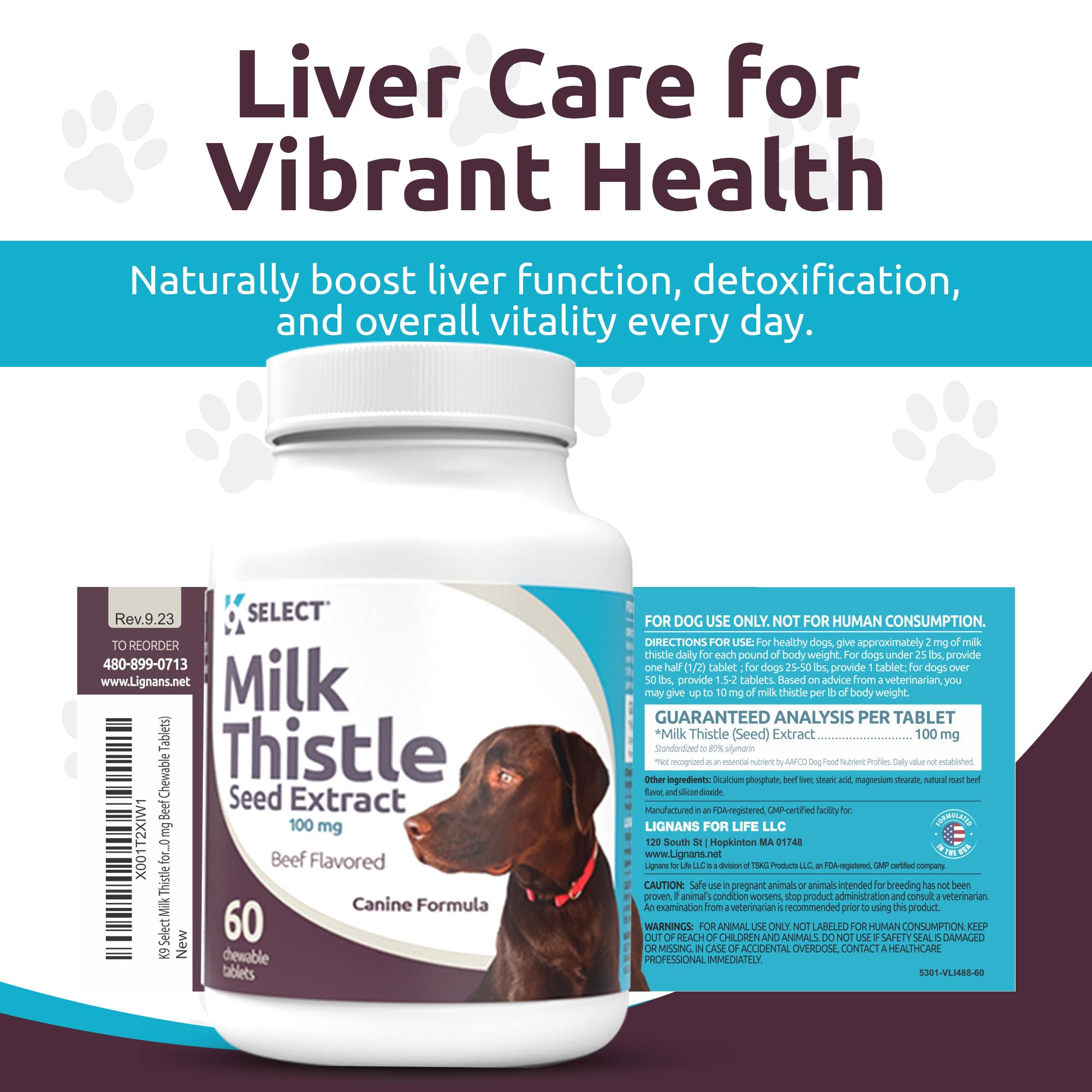 K9 Select liver function and enzyme balance to support vitality in dogs.
