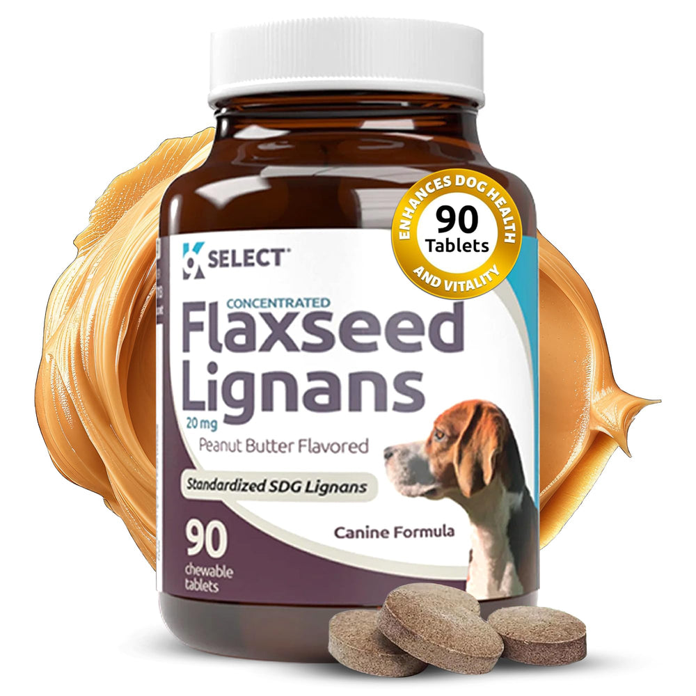 K9 Select peanut-butter-flavored chewable tablet for easy dosing and tasty flavor