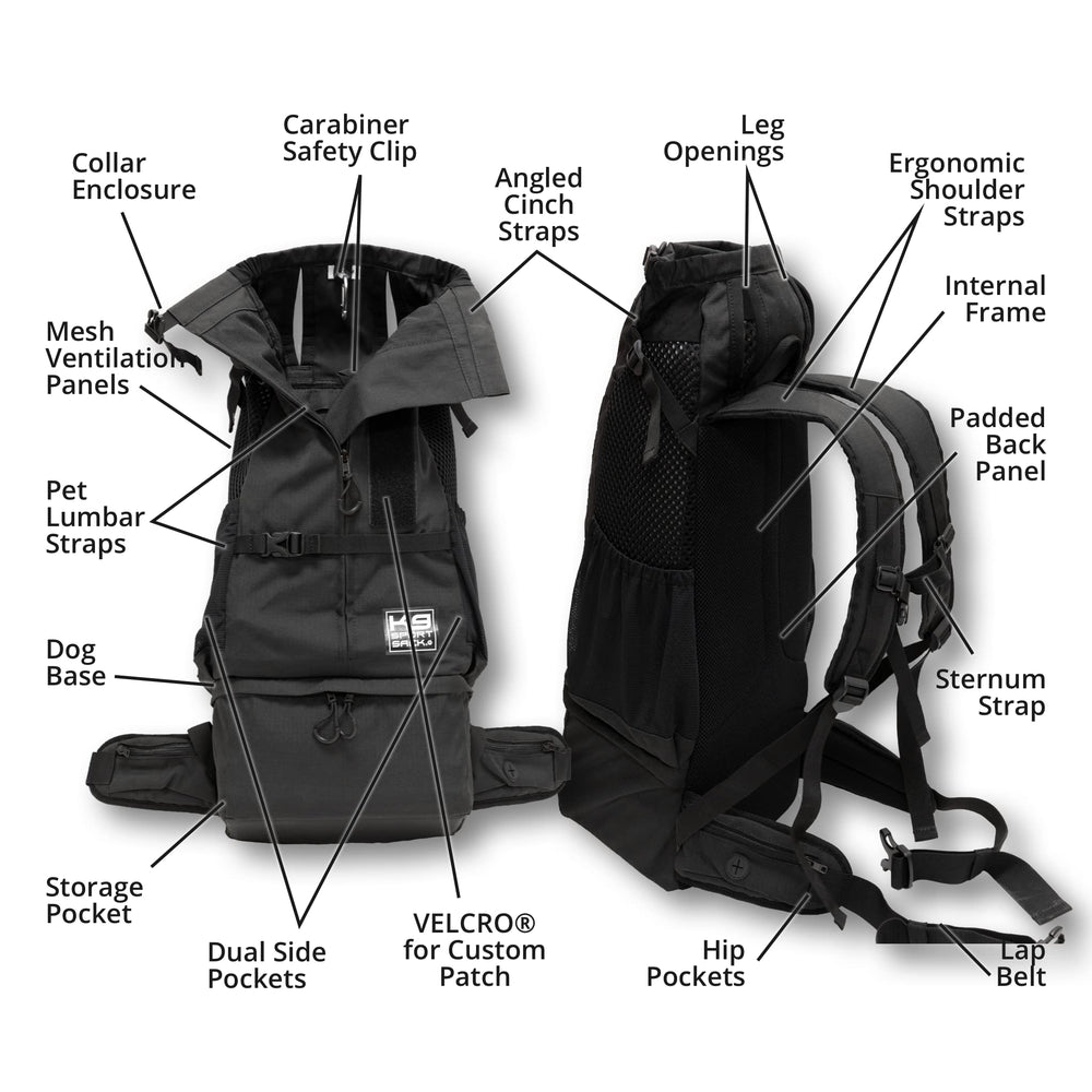 K9 Sport Sack Knavigate correas ajustables para adaptar el portador a distintas tallas