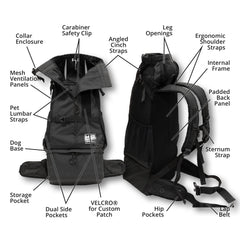 K9 Sport Sack Knavigate correas ajustables para adaptar el portador a distintas tallas