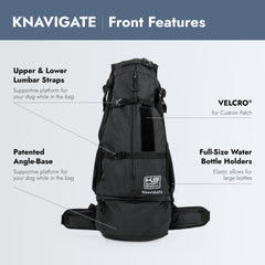K9 Sport Sack Knavigate hip-belt closeup shows padded comfort for owners.