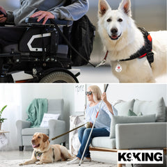 K9King enamel design featuring bold red medical alert symbol.