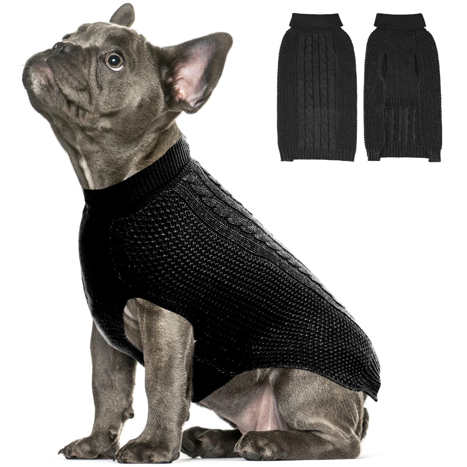 K9meme medium dog sweater overview shows cozy warmth for autumn walks.