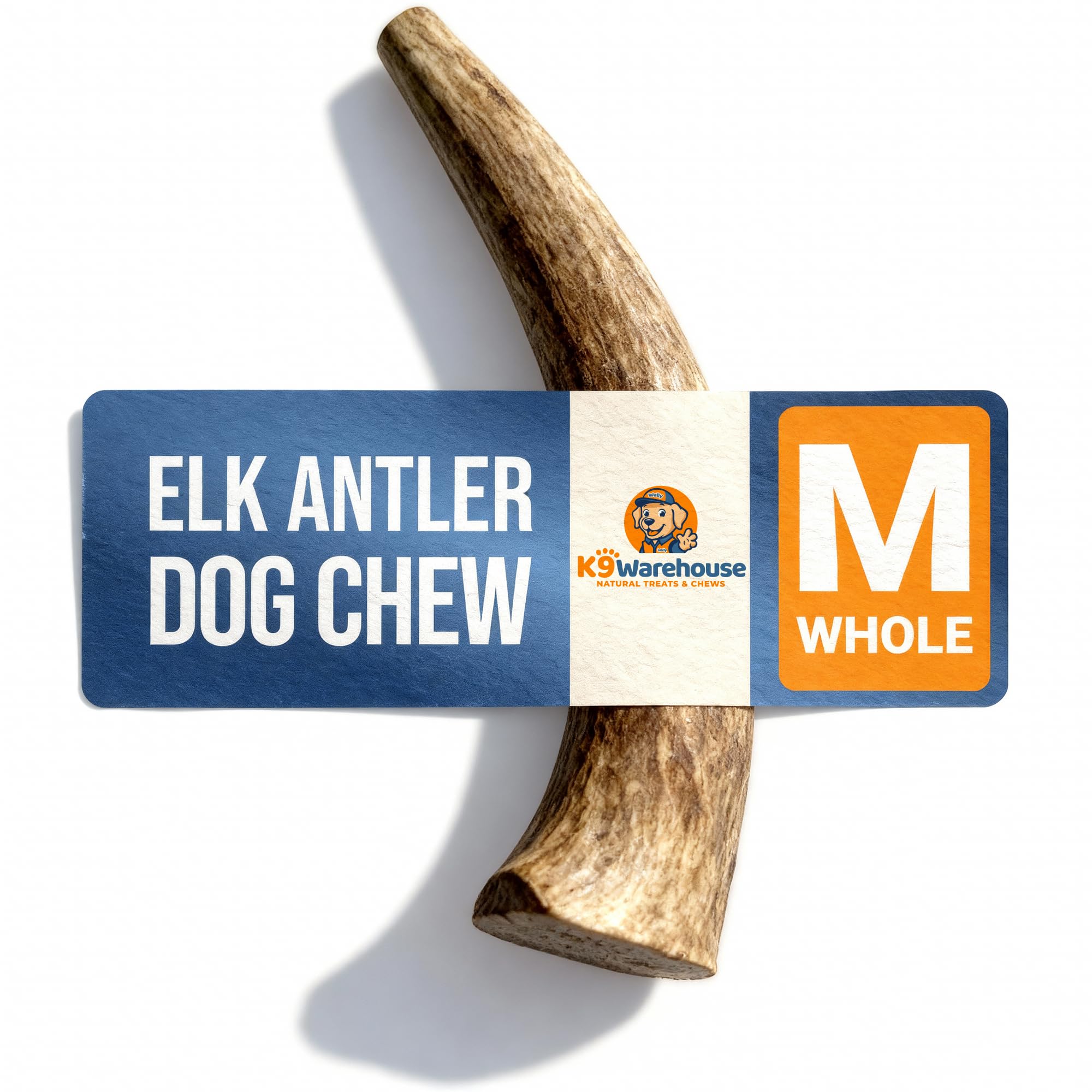 K9warehouse elk antlers pack shot demonstrates a durable chew for powerful chewers