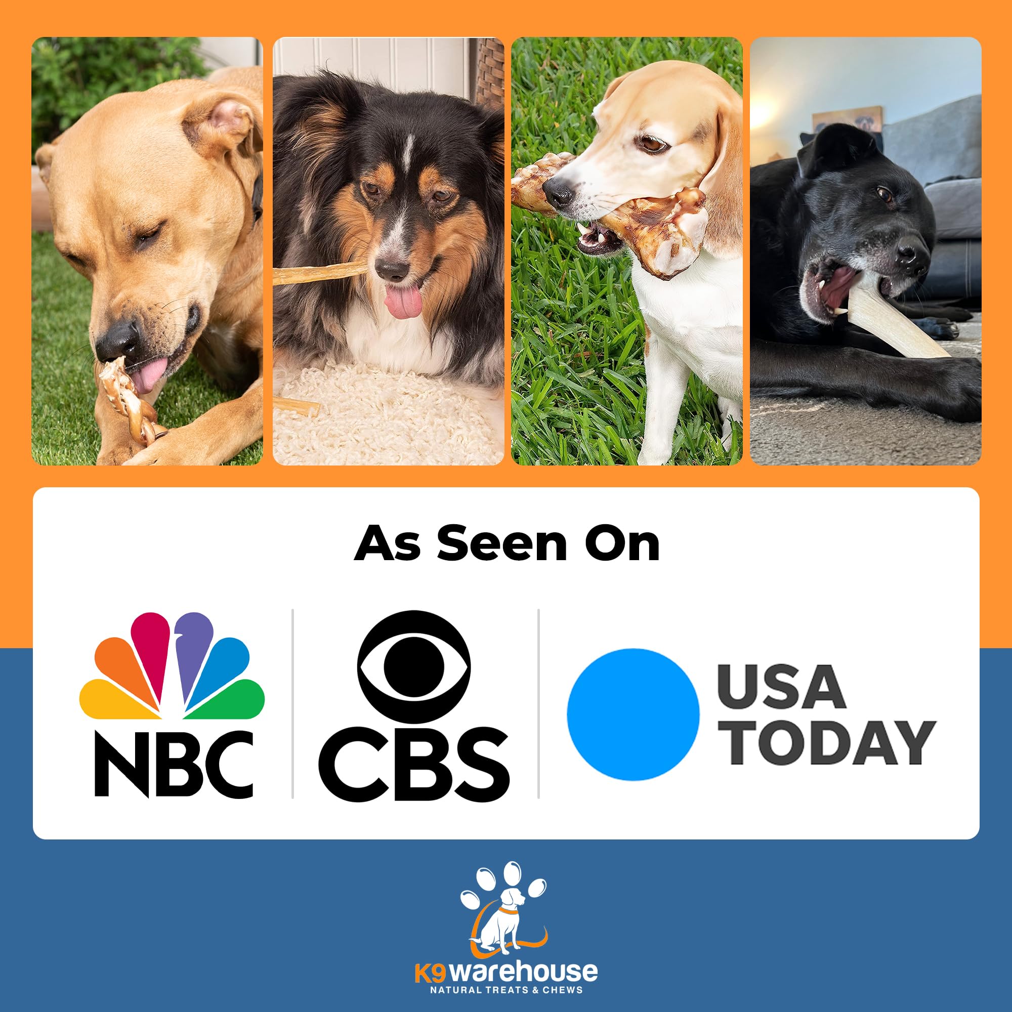 K9warehouse pig ears usa-made bulk pack—fresh chews from domestic production.