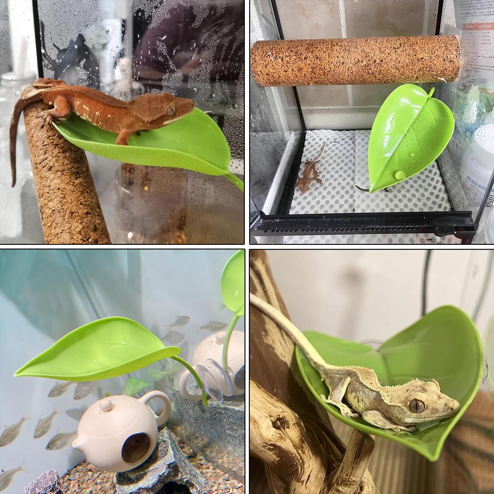 KABASI small-tank-compatibility demonstrates fit for turtle and gecko enclosures.