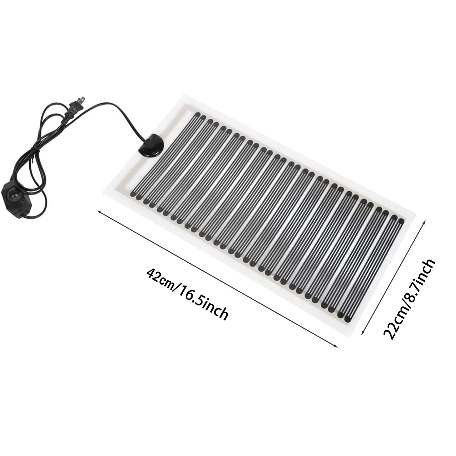KABASI reptile heat mat thermostat control demonstrates adjustable warmth for species needs