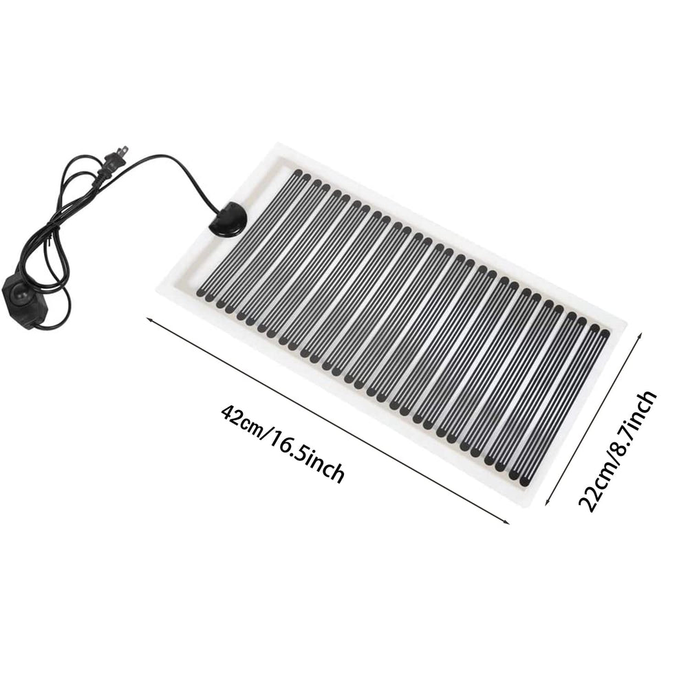 KABASI reptile heat mat thermostat control demonstrates adjustable warmth for species needs