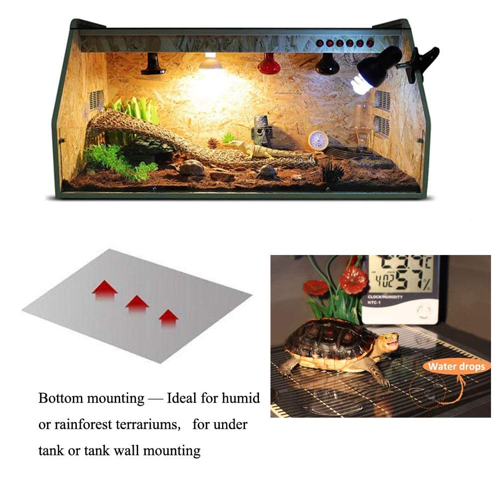 KABASI reptile heat mat waterproof surface for easy cleaning and durable terrarium use