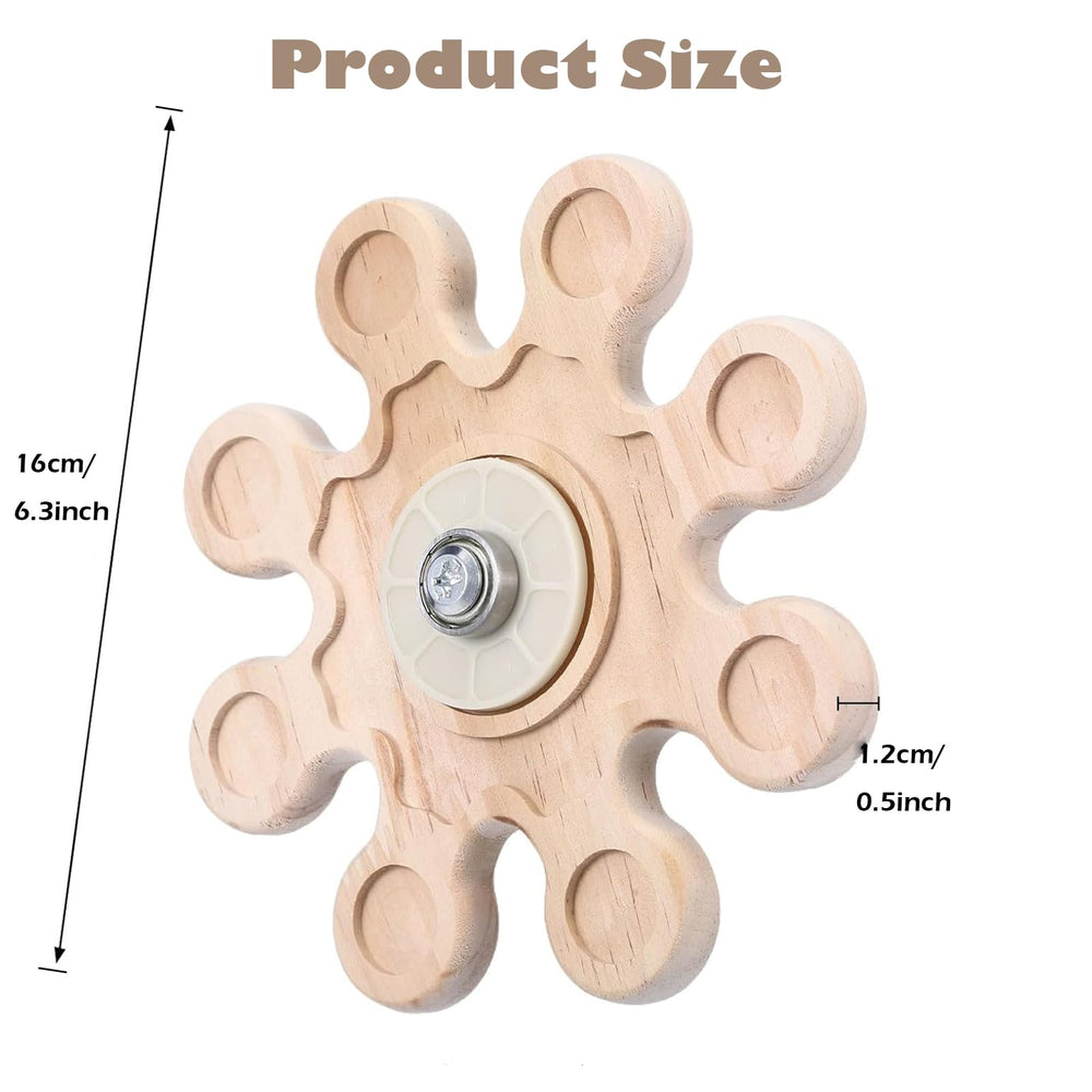 KABASI rotating wheel in cage demonstrates interactive enrichment during play.