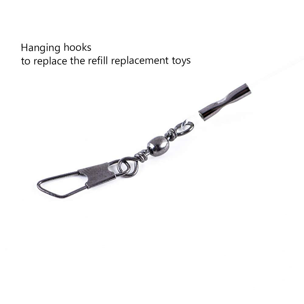 KABB retractable cat wand's long rod promotes interactive play from a distance.