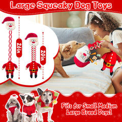 Kachewlulu Christmas squeaky plush — close-up of bright colors and soft fabric for cozy chews.