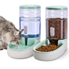 Kacoomi automatic feeder and water dispenser keeps pets fed and hydrated.
