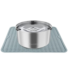 Kactoily 3L large-capacity dog water bowl front view for long-lasting hydration