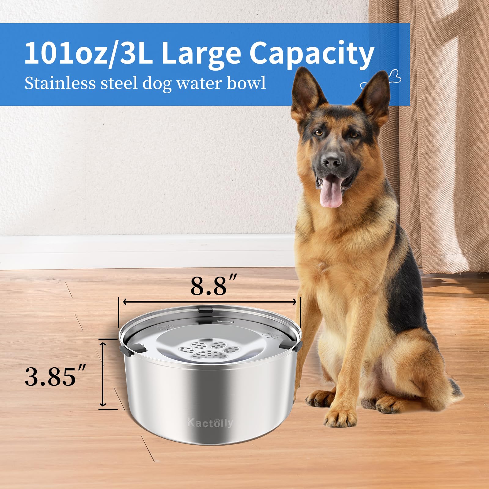 Kactoily dishwasher-safe stainless steel design combines durability with ease.