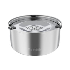 Kactoily large-capacity dog water bowl top view with spill-free design for busy homes.