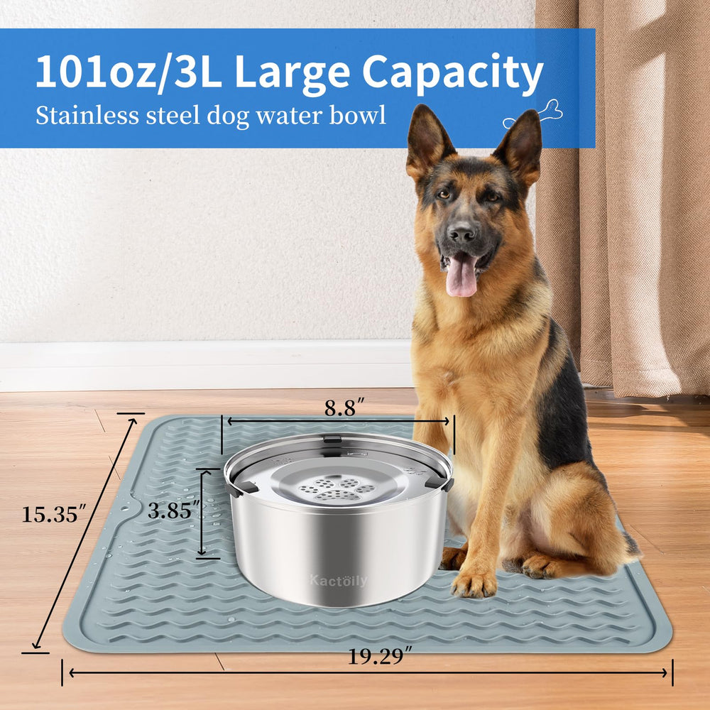 Kactoily spill-proof bowl in use reducing mess and splashes
