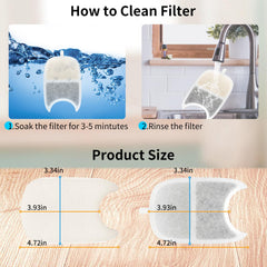 Kactoily water purification visual highlights carbon filtration for fresher-tasting water.