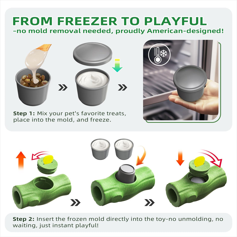 KADTC All in ONE durable nylon wood-fiber construction demonstrates safe chewing for vigorous dogs