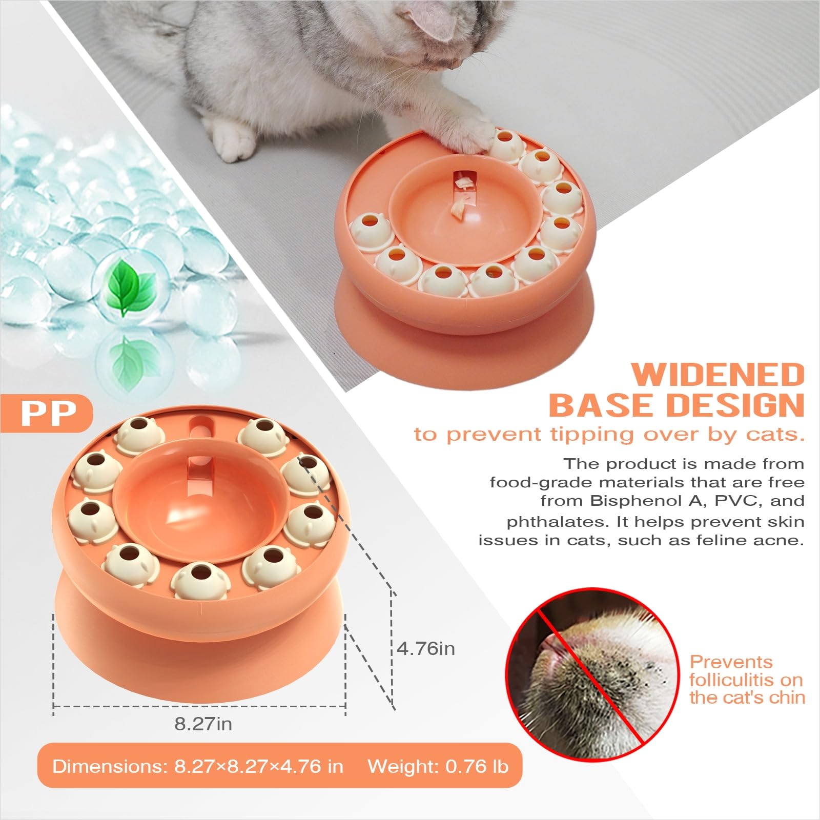 KADTC cat puzzle bowl shows multiple feeding challenges