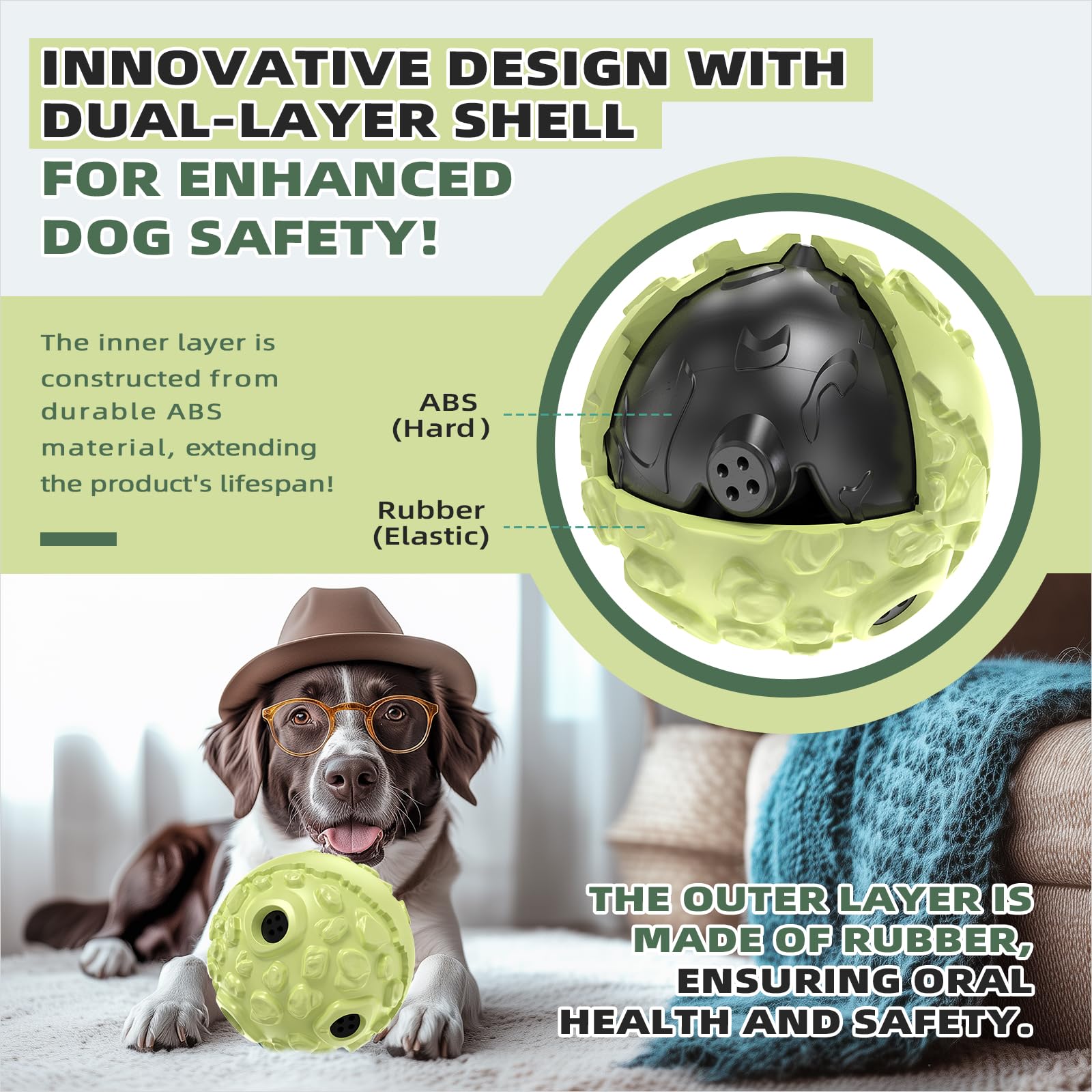 KADTC dental-friendly bumps help clean incisors during chew sessions