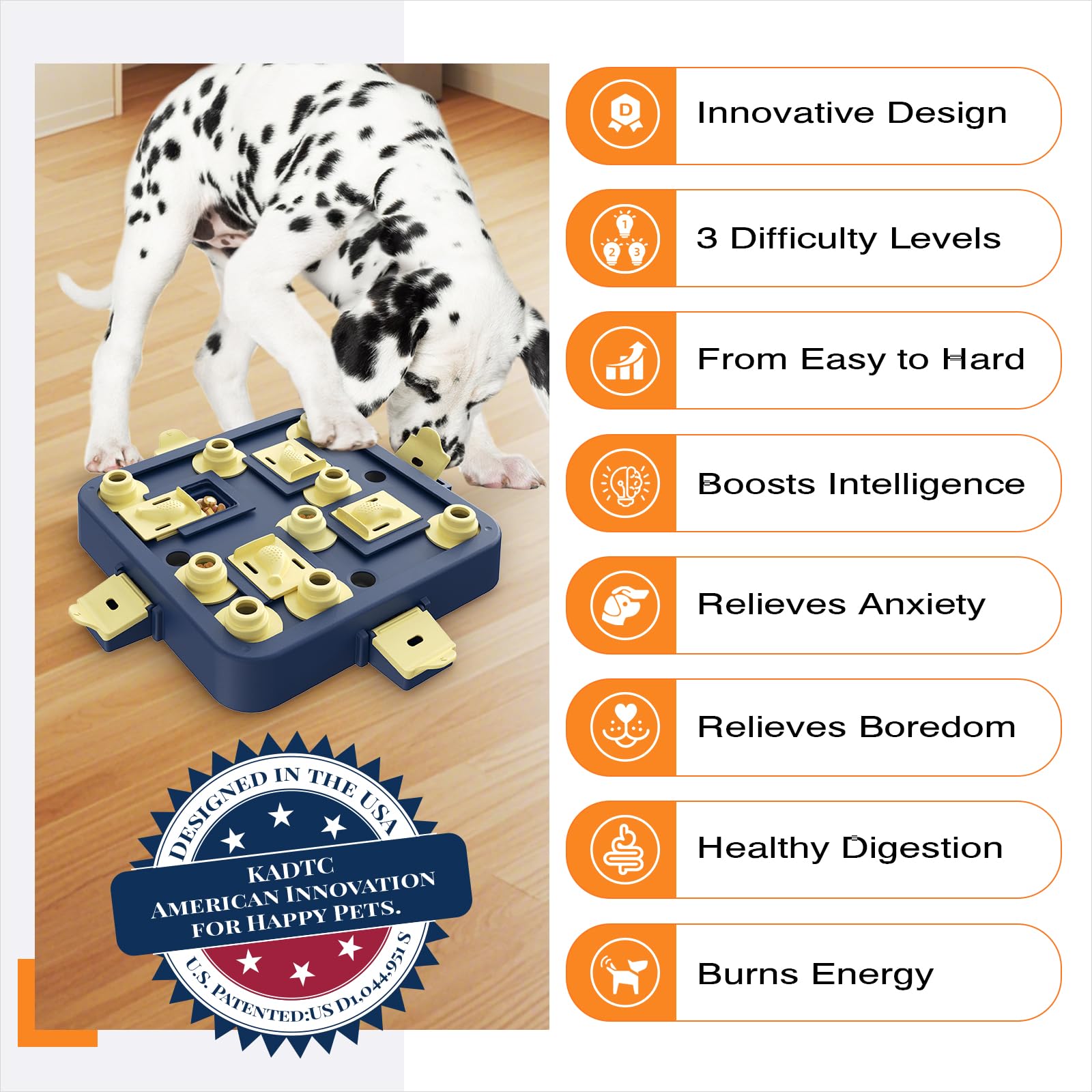 KADTC dog interaction in action demonstrates engaging play and problem solving.