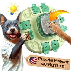 KADTC dog puzzle top view shows engaging enrichment for smart playtime
