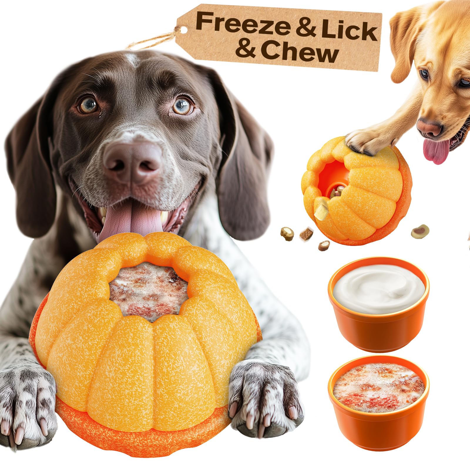 KADTC freeze-ball-insert demonstrates a cooling treat experience for dogs.