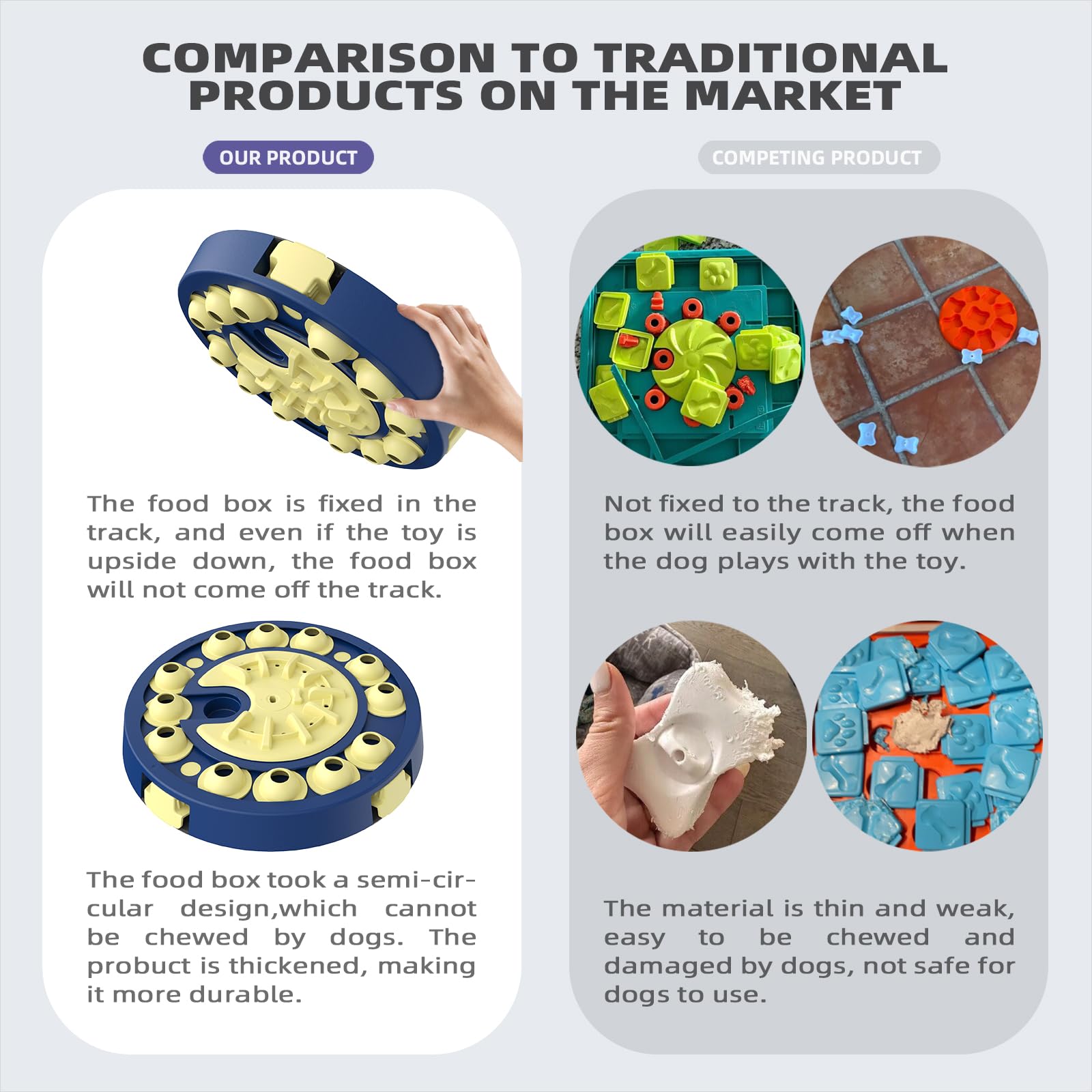 KADTC non-slip feet keep playtime stable on any surface