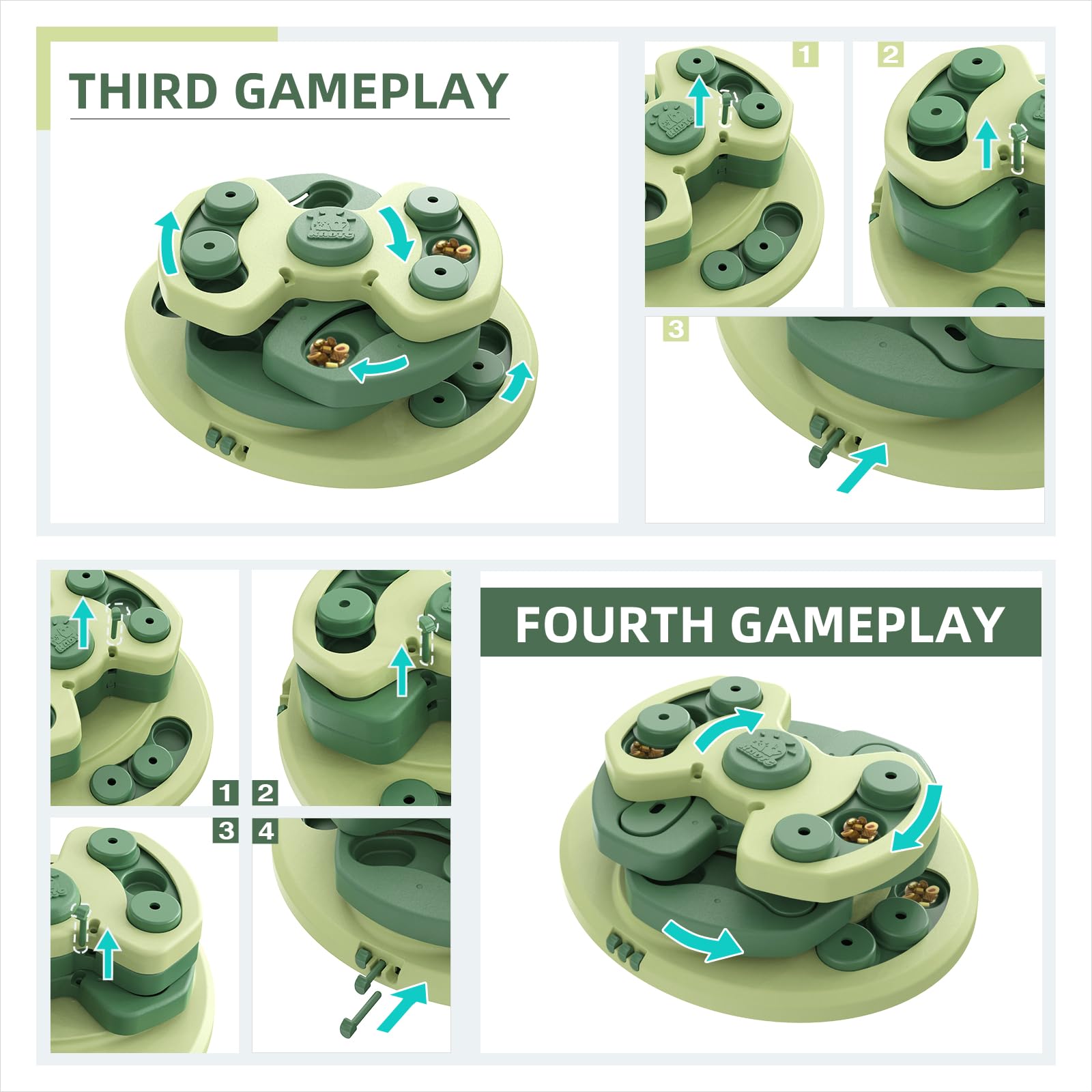 KADTC puzzle toy delivers engaging enrichment for dogs during family play sessions.
