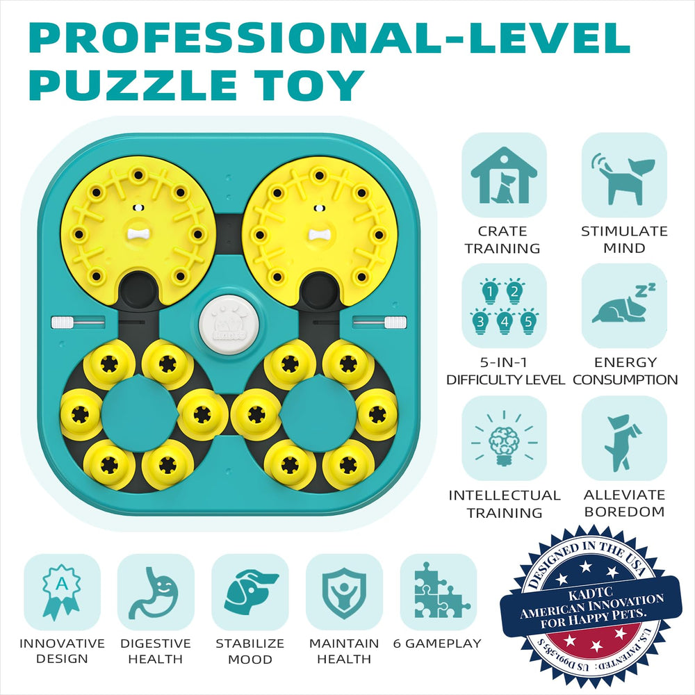 KADTC puzzle toy extra-large interaction shot promotes problem-solving and bonding.