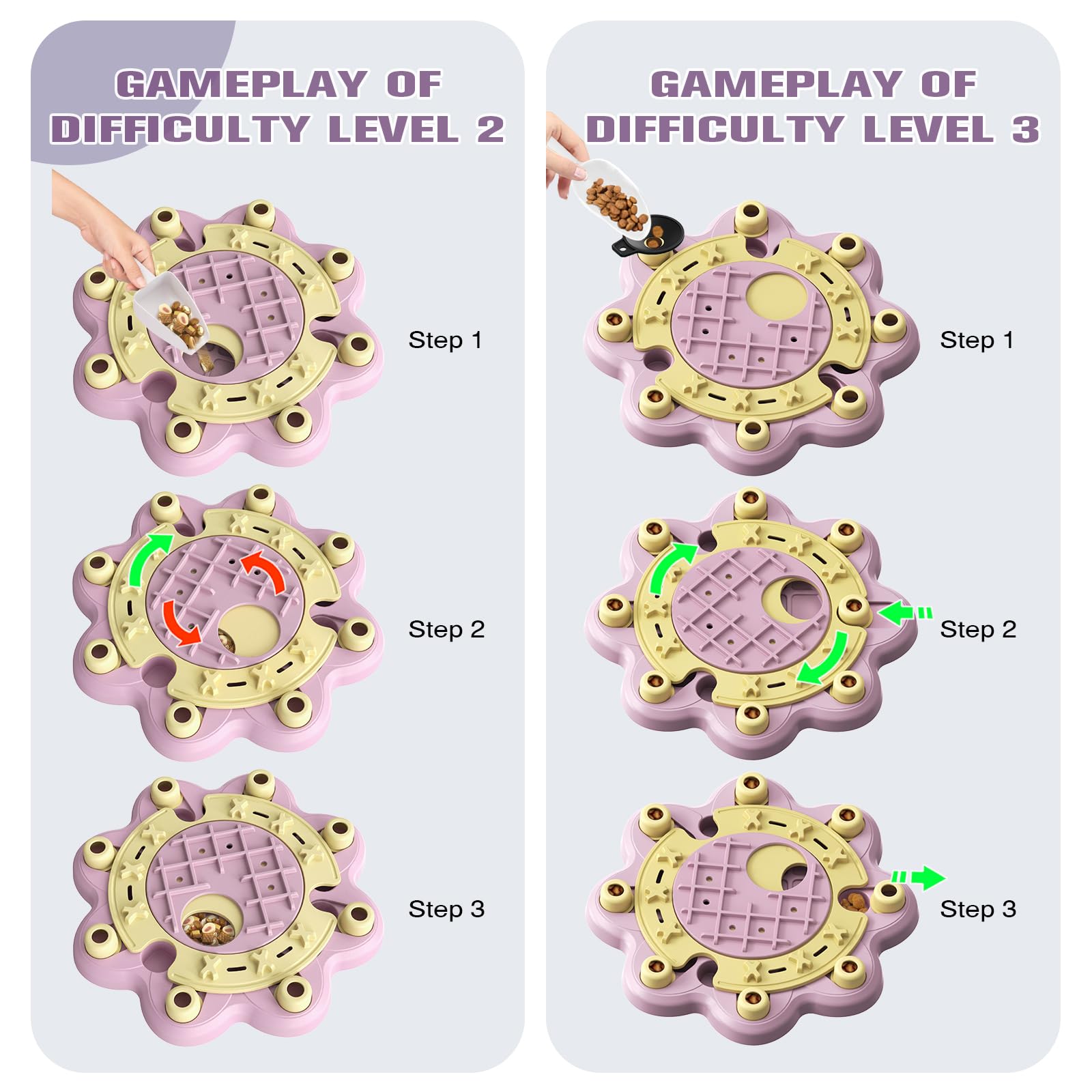 KADTC safe materials abs-puzzle-toy, pink, chew-resistant and durable.