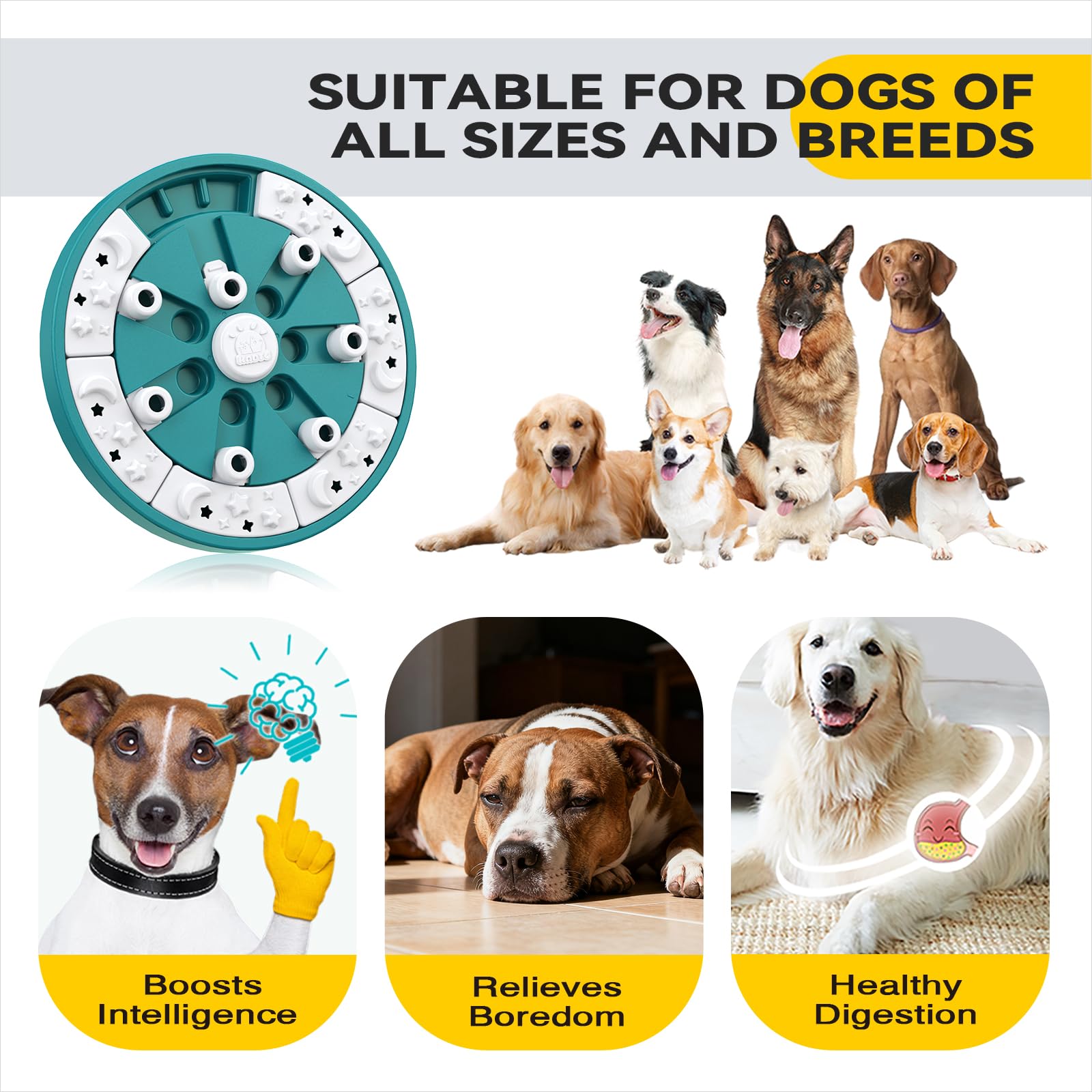 KADTC treat-cylinder design invites gradual challenges and rewards during training play.