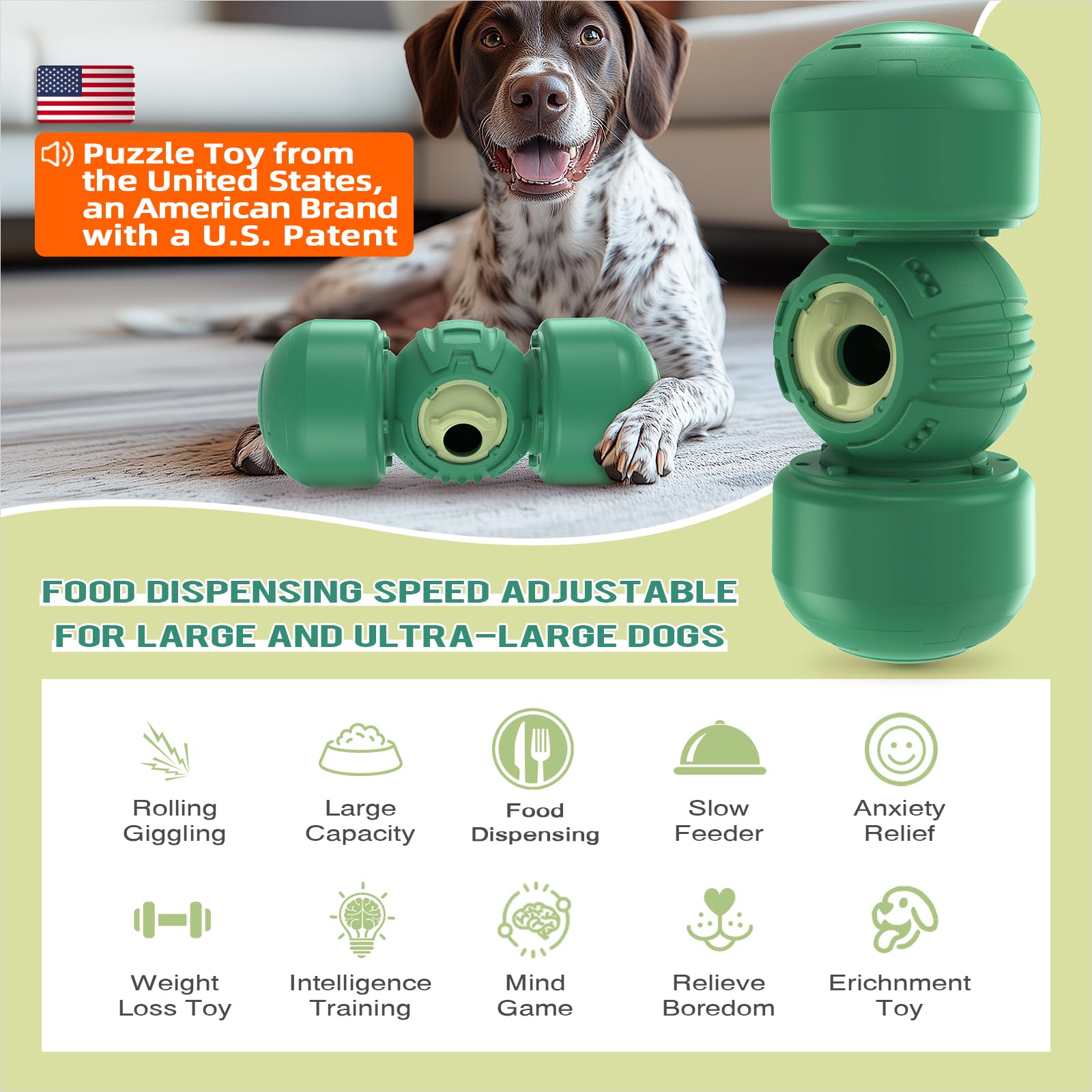 KADTC treat toy with rolling sound mechanism encourages active chasing and problem-solving.
