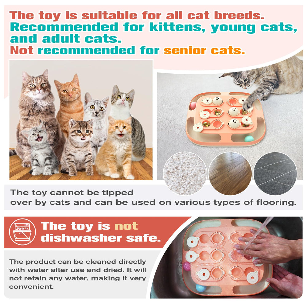 KADTC kitten enrichment toy supports learning, bonding, and longer play sessions.