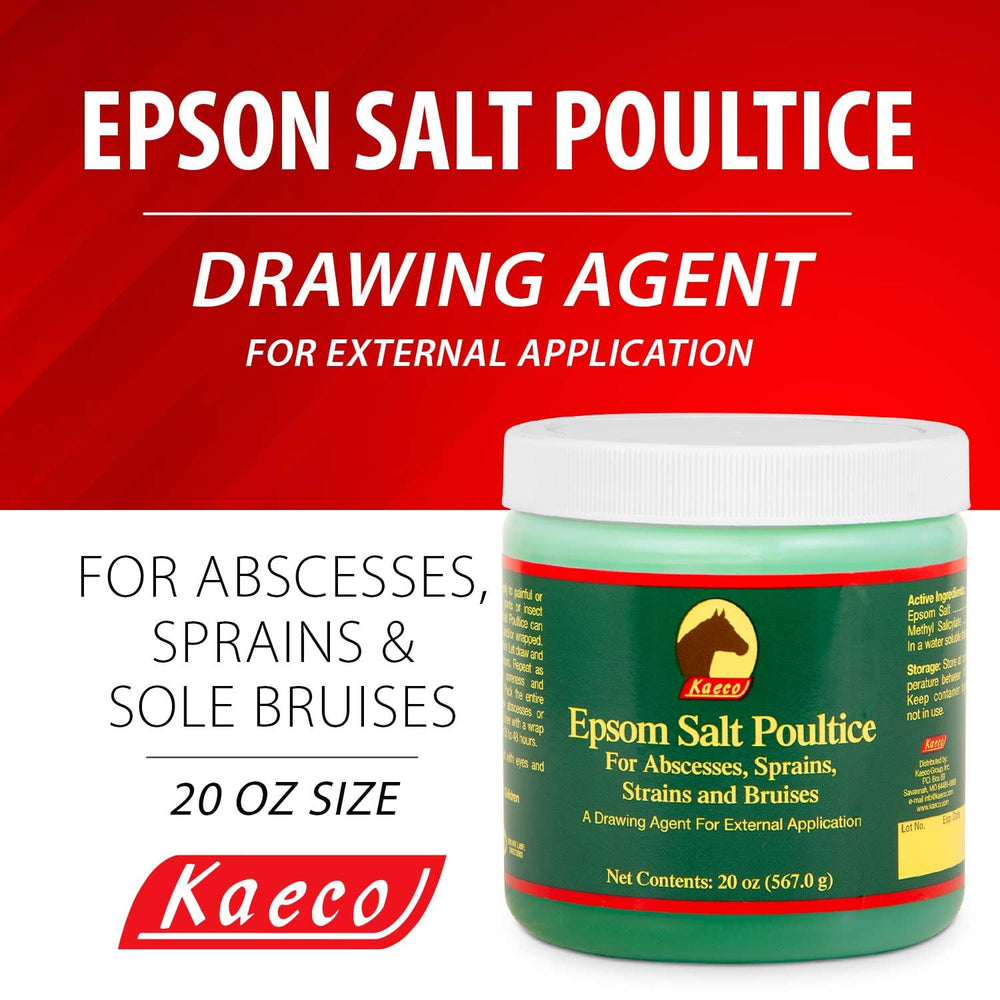 Kaeco Poultice application illustration demonstrates easy external relief.