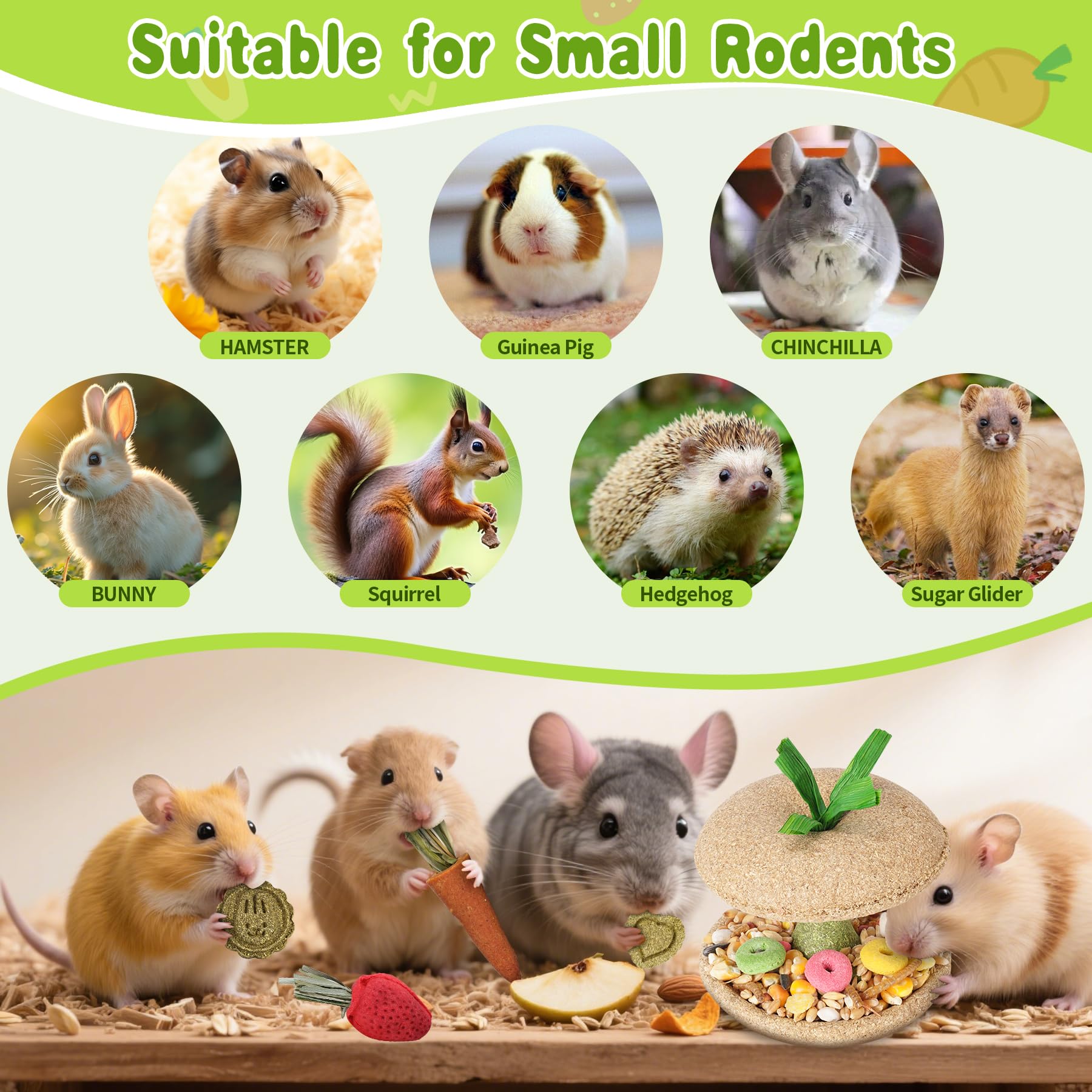 Kagoty Carrot Snack bite-sized treat for daily chewing enrichment.