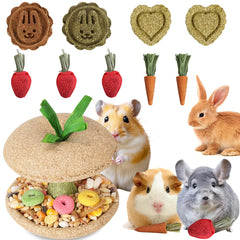 Kagoty Apple Core chew toy with hollow center promotes engaging chewing.