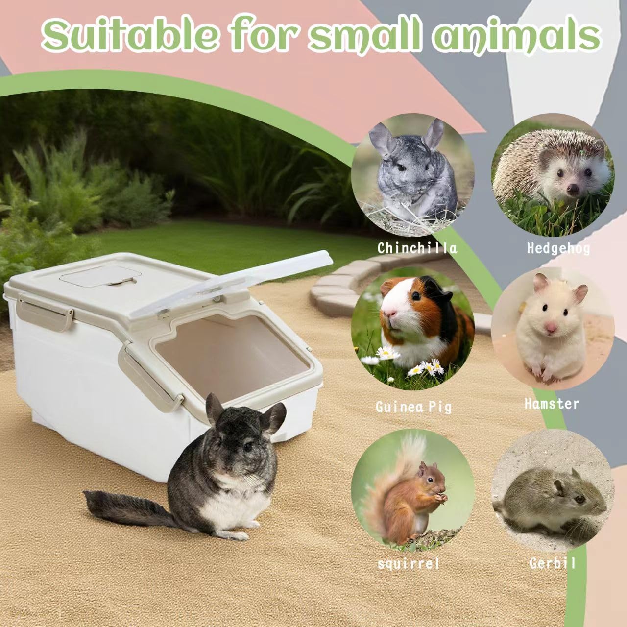 KAINUM chinchilla grooming accessories with shovel and brushes