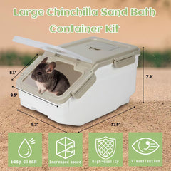 KAINUM dust bath kit tools included for easy care during shedding
