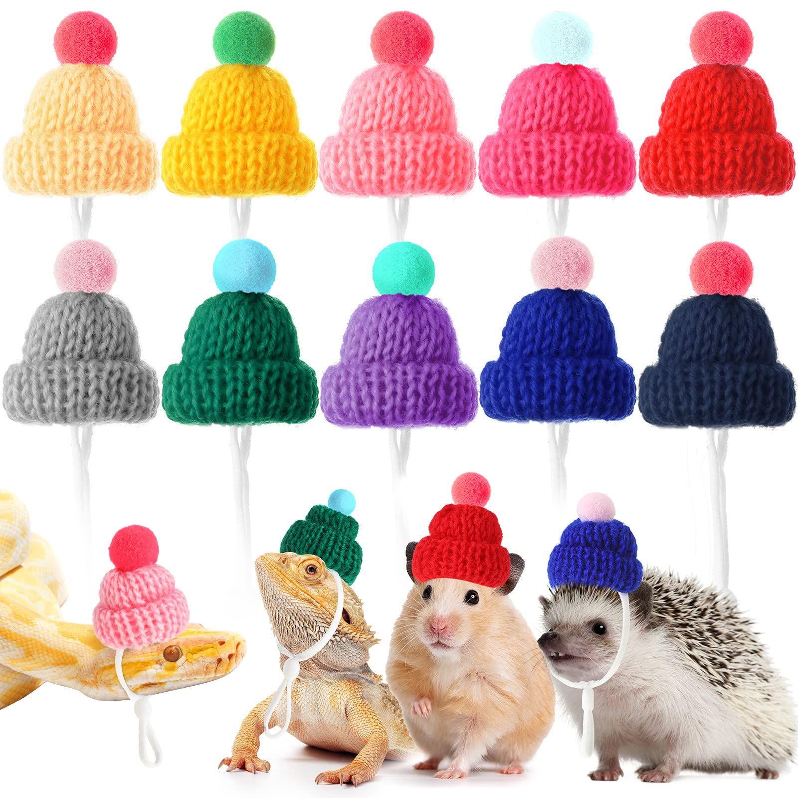 Kajaia pet hat blue color offers warm, adorable styling for small pets.