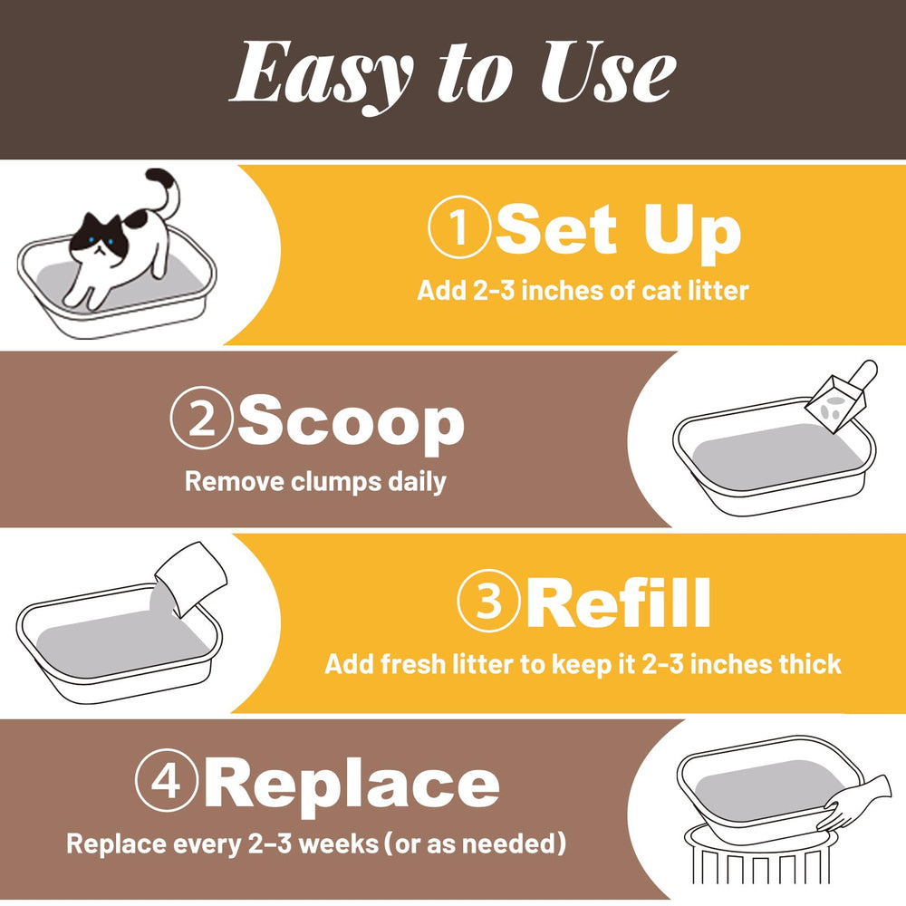 KAKKUE no-scrub cleanup makes daily setup quick and easy for busy pet parents.