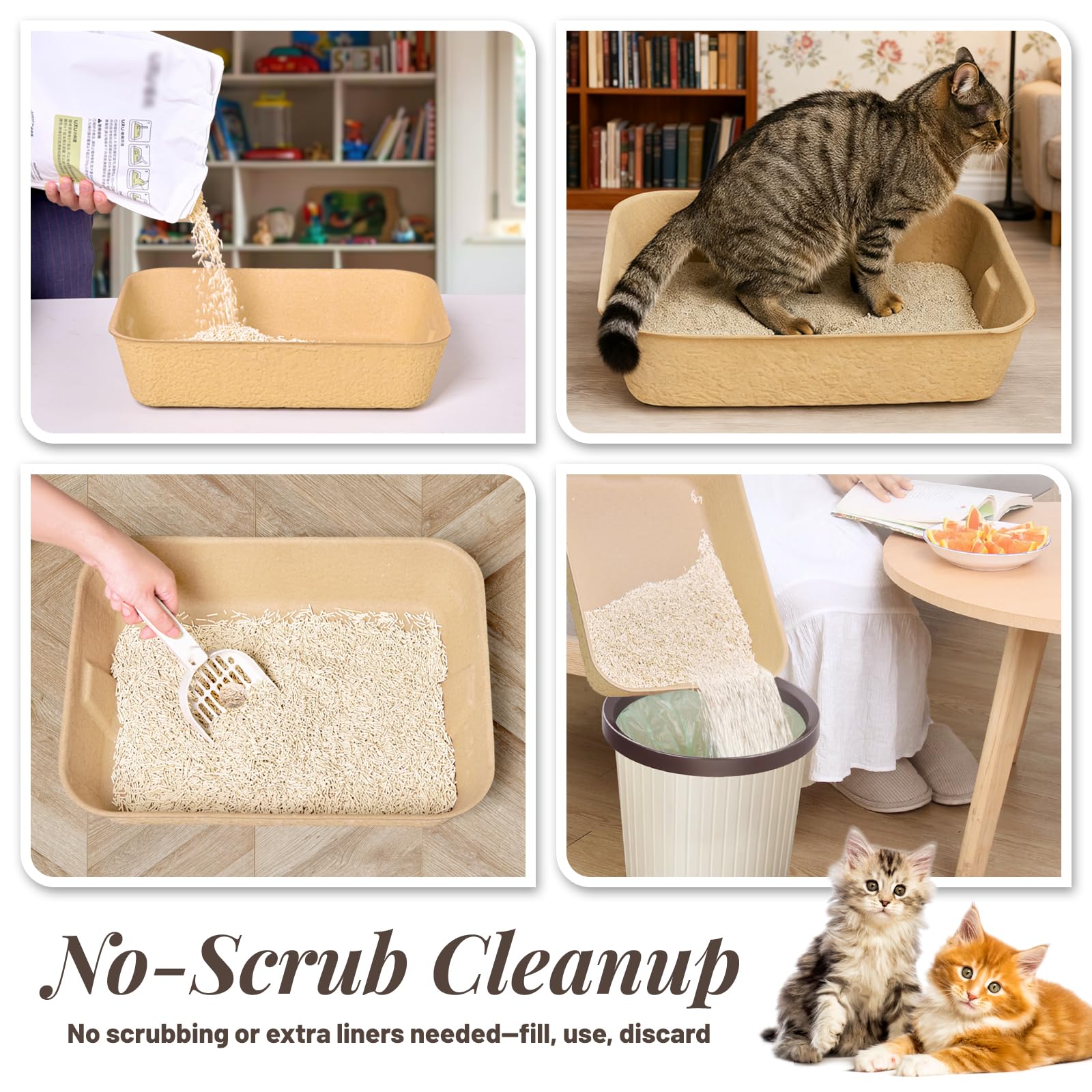 KAKKUE portable travel litter box ideal for road trips, hotels, and on-the-go care.