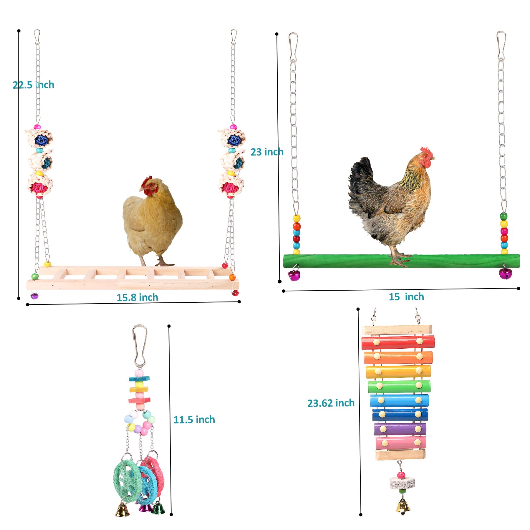 KAKUNM chicken mirror toy encourages exploration and social behavior.
