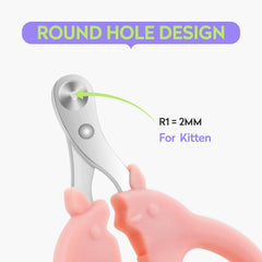KALAMANDA cat nail clippers ergonomic non-slip handle for comfortable grooming.