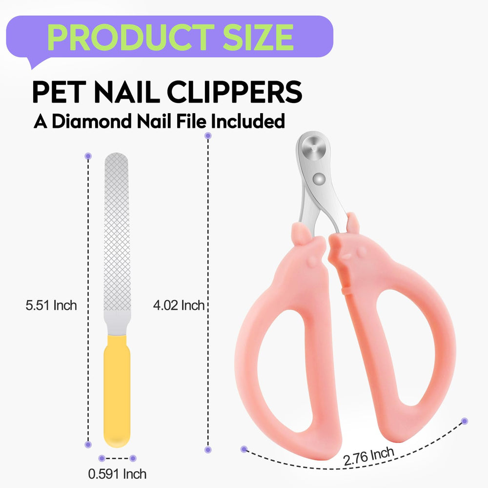 KALAMANDA cat nail clippers round hole 2mm prevents accidental cuts.