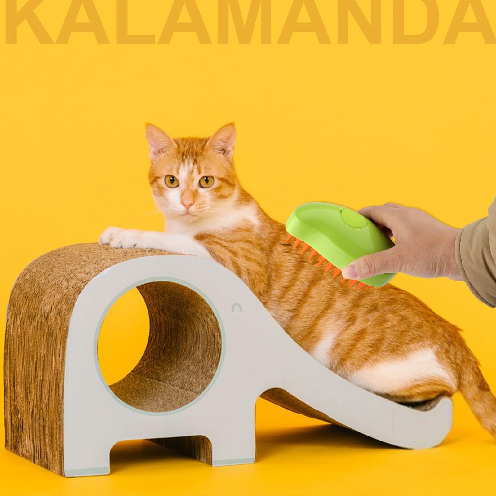Kalamanda Cat Steam Brush suitable for cats, dogs, and other small pets.