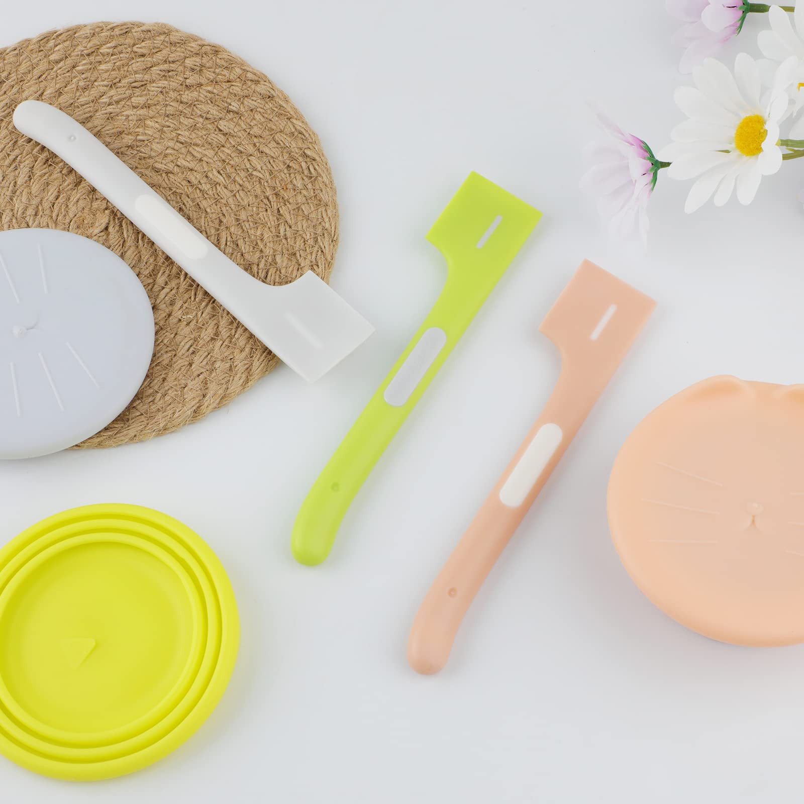 Kalamanda green spoon ready for quick serving of canned treats