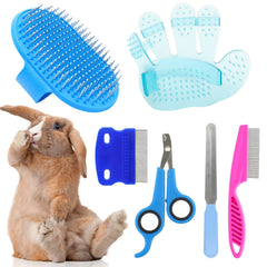 KALAMANDA rabbit grooming kit 6-pack for gentle at home care