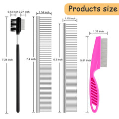 KALAMANDA tear stain remover comb in use for precise stain removal